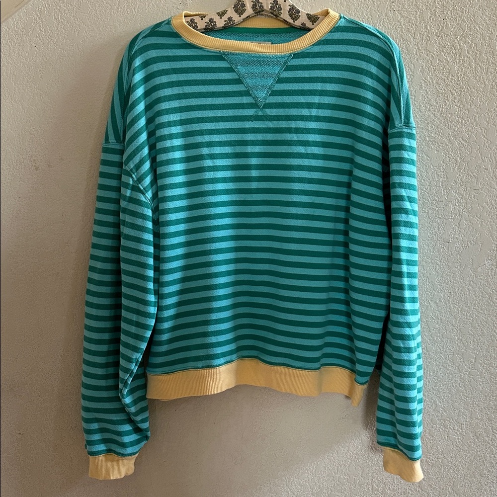 Free People We The Free | Classic Striped Oversized Crewneck | XS - Picture 5 of 16